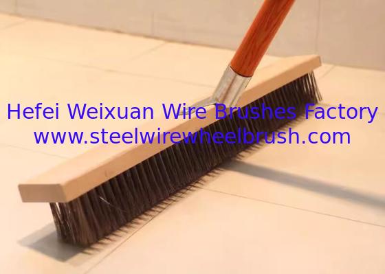 Heavy Duty Outdoor Yard Stiff Steel Wire Broom Head, Sweeping Brush for Deck Scrub Decking supplier