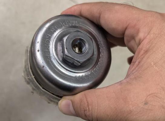 Rotary Silver Cup Crimped Brass Wire Bowl Brush 75mm with Plastic Ring Protection supplier