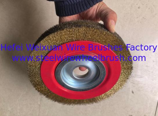 Heavy Duty Bench Grinder Brass Wire Wheel Brush 250mm for Rust Removal supplier
