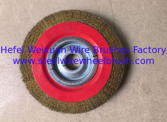 Heavy Duty Bench Grinder Brass Wire Wheel Brush 250mm for Rust Removal supplier