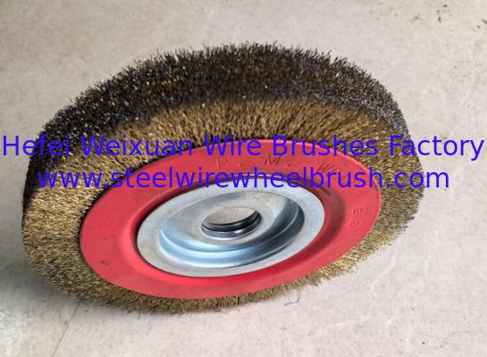 Heavy Duty Bench Grinder Brass Wire Wheel Brush 250mm for Rust Removal supplier
