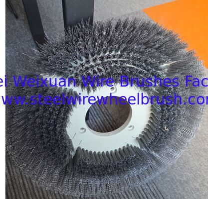 Hard Alloy CBN Tool Edge Passivation 80 Grit Silicon Carbide Disc Brush 500mm Diameter supplier