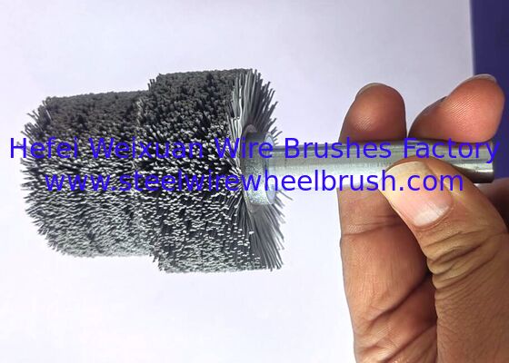 Durable 6 Inch Diameter Power Abrasive Nylon Deburring Brush with Shaft supplier