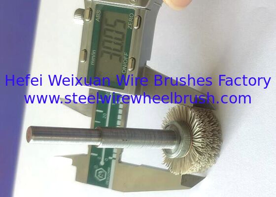 Durable 6 Inch Diameter Power Abrasive Nylon Deburring Brush with Shaft supplier