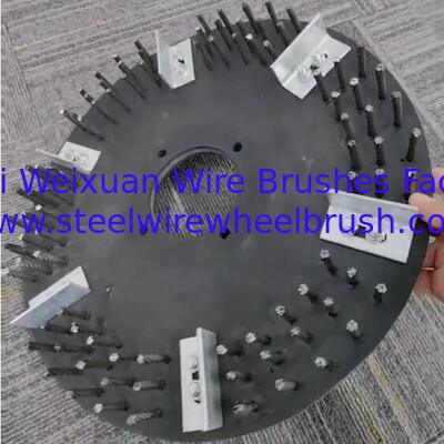 16Inch Industrial Underwater Deck Knotted Wire Ship Hull Cleaning Brush supplier