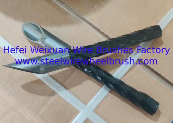 Trimmer Metal Weeds 200mm Length Twisted Steel Wire Rope Disc Brush supplier
