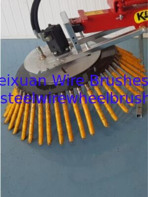 Trimmer Metal Weeds 200mm Length Twisted Steel Wire Rope Disc Brush supplier