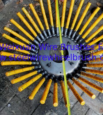 Trimmer Metal Weeds 200mm Length Twisted Steel Wire Rope Disc Brush supplier