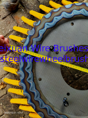 Trimmer Metal Weeds 200mm Length Twisted Steel Wire Rope Disc Brush supplier