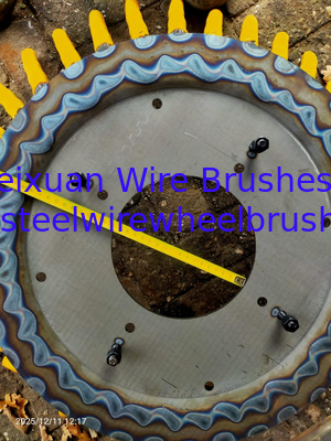 Trimmer Metal Weeds 200mm Length Twisted Steel Wire Rope Disc Brush supplier