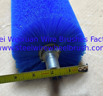 Metal Spindle Nylon Industrial Roller Brush for Solar Panel Cleaning supplier