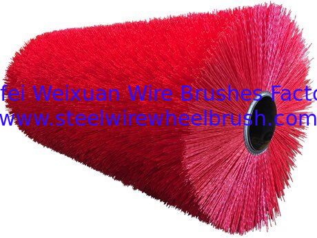 Metal Spindle Nylon Industrial Roller Brush for Solar Panel Cleaning supplier