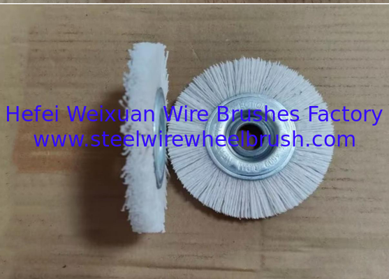Aluminium Oxide Filament Crimped Wire Arbor Radial Wheel Nylon Brush for Automated Deburring supplier
