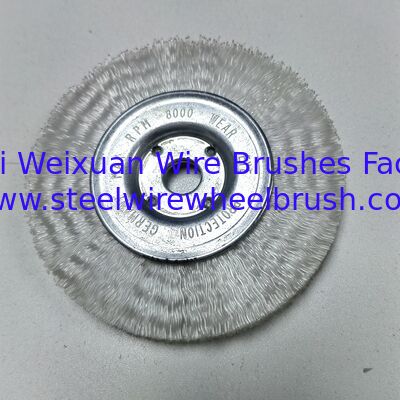 Aluminium Oxide Filament Crimped Wire Arbor Radial Wheel Nylon Brush for Automated Deburring supplier