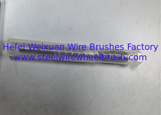 10.5mm Cross Hole Power Deburring Tool Oval Head Knotted Drilling Brush Abrasive Wire Bore Cleaning Brush for CNC Automated supplier