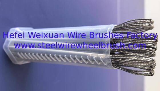 10.5mm Cross Hole Power Deburring Tool Oval Head Knotted Drilling Brush Abrasive Wire Bore Cleaning Brush for CNC Automated supplier