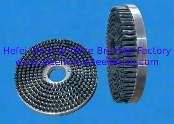 Industrial 500mm Metal Base Diamond Filament Disc Brush 800 Grit for Hard Alloy Edge Passivation supplier