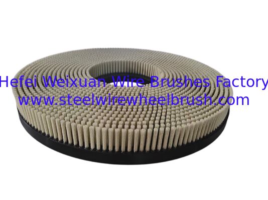 Industrial 500mm Metal Base Diamond Filament Disc Brush 800 Grit for Hard Alloy Edge Passivation supplier