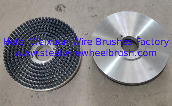 Industrial 500mm Metal Base Diamond Filament Disc Brush 800 Grit for Hard Alloy Edge Passivation supplier