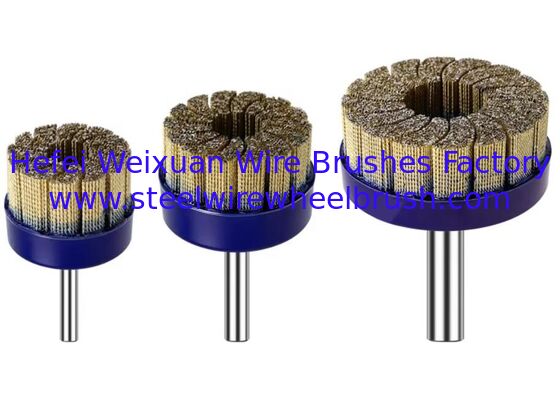 Floor Grinding Machine 75mm Diameter Knotted Brass Wire Disc Brush supplier