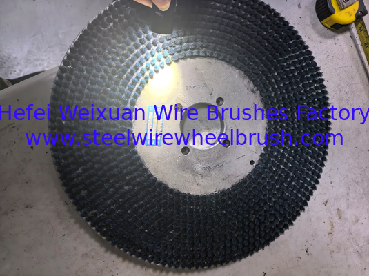 Industrial 500mm Diameter Diamond Bristle Disc Brush 3000 Grit for Hard Alloy Edge Polishing supplier