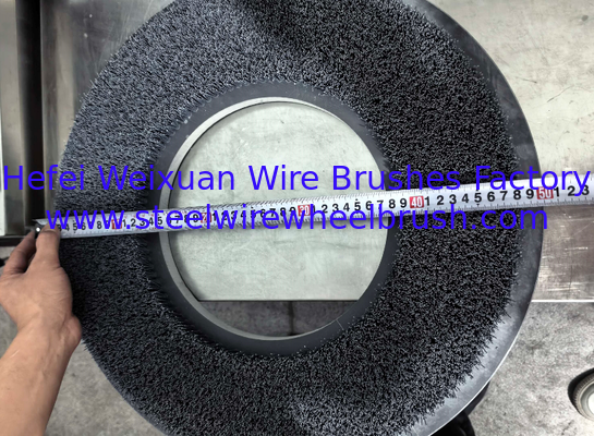 Industrial 500mm Diameter Diamond Bristle Disc Brush 3000 Grit for Hard Alloy Edge Polishing supplier