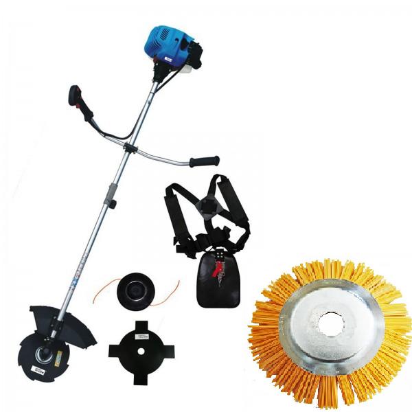 Yellow Bristle Nylon Rilsan Trimming Weed Brush , Road Sweeper Brushes