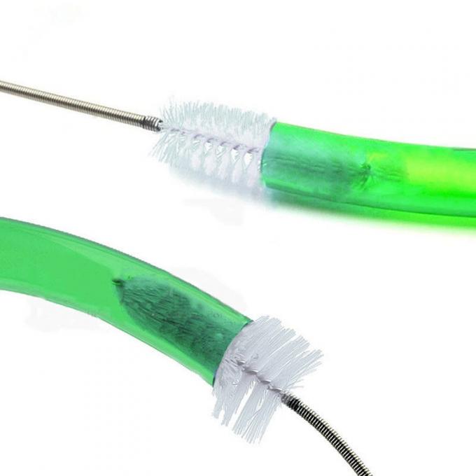 Soft Nylon Bristles CPAP Tube Cleaning Brush SS304 Shank Material 22mm OD