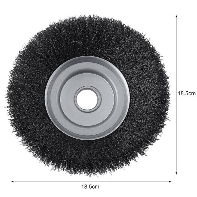Weed Sweeper Grass Trimmer Crimped Wire Brush 180mm OD Lightweight And