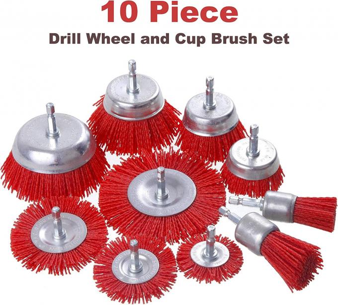 High Performance Nylon Wire Wheel Brush Filament Drill Brush Flat Wheel