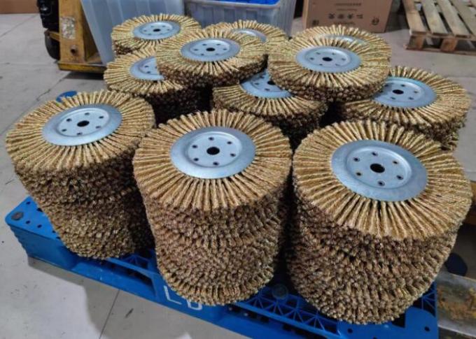 Wire Descaling Machine Cleans Wire Rod Brass Wire Knotted Wire Brush ...
